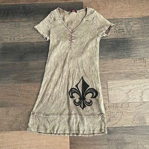 T*Party short sleeved V neck tunic, size L